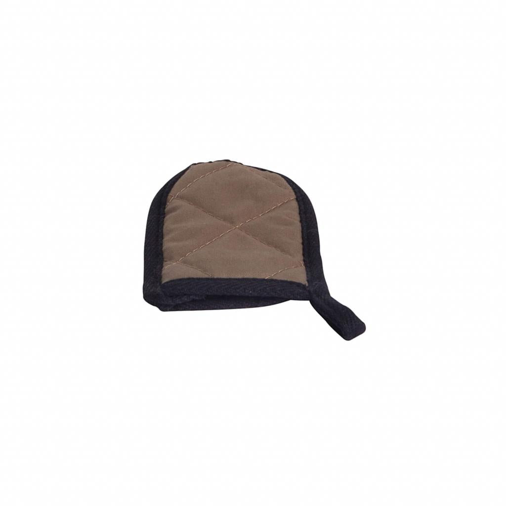 Hitzebeständiger Polyester Griffschutz Ø 10 cm für Pfannen und Woks bis Ø 32 cm - Dunkelbeige - Robust und langlebig - Schützt vor Verbrennungen