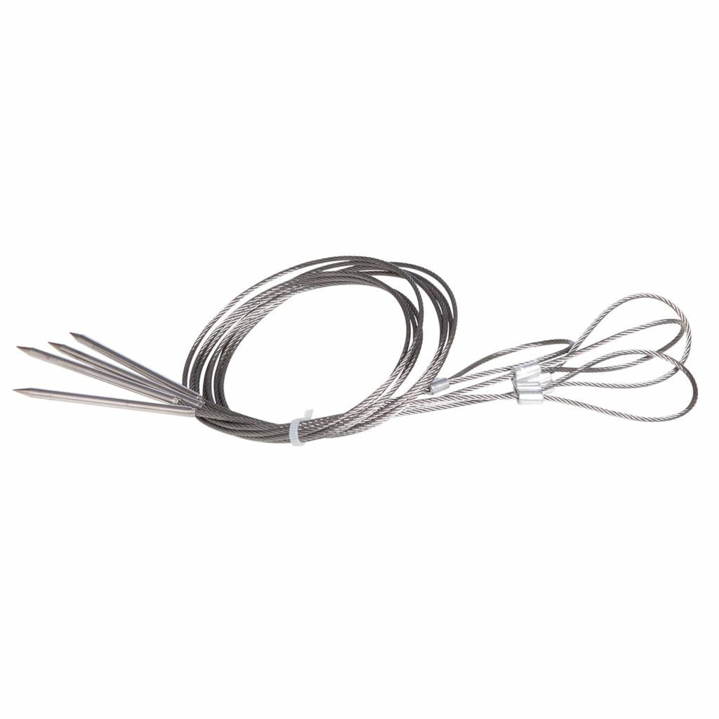 Flexibles Grillspieß-Set aus Edelstahl 72 cm, 4 Stück, ideal für Grillfeste