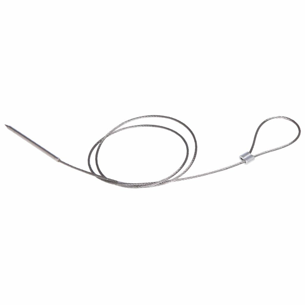 Flexibler Grillspieß aus Edelstahl 72 cm mit Öse - Ideal zum Aufspießen von Grillgut - Spülmaschinengeeignet