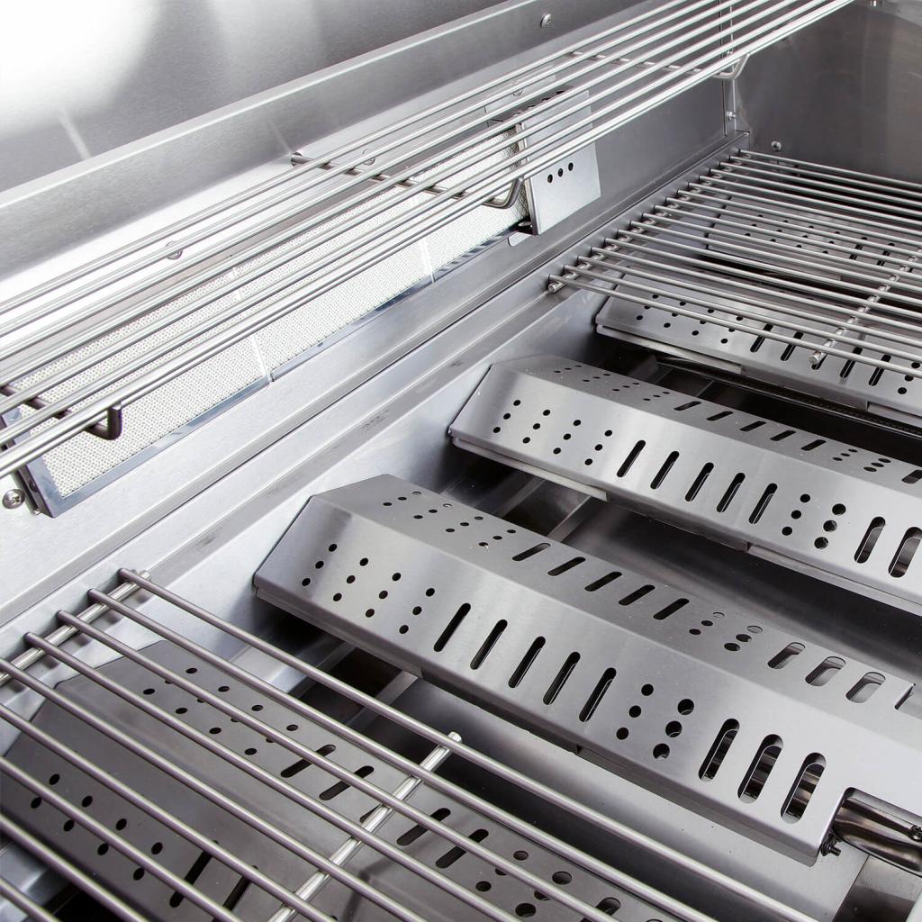 Hochwertiger Edelstahl Einbau Gas-Grill 6 Brenner mit Backburner und Air System: TOP-LINE - ALL'GRILL CHEF XL - BUILT-IN Variante