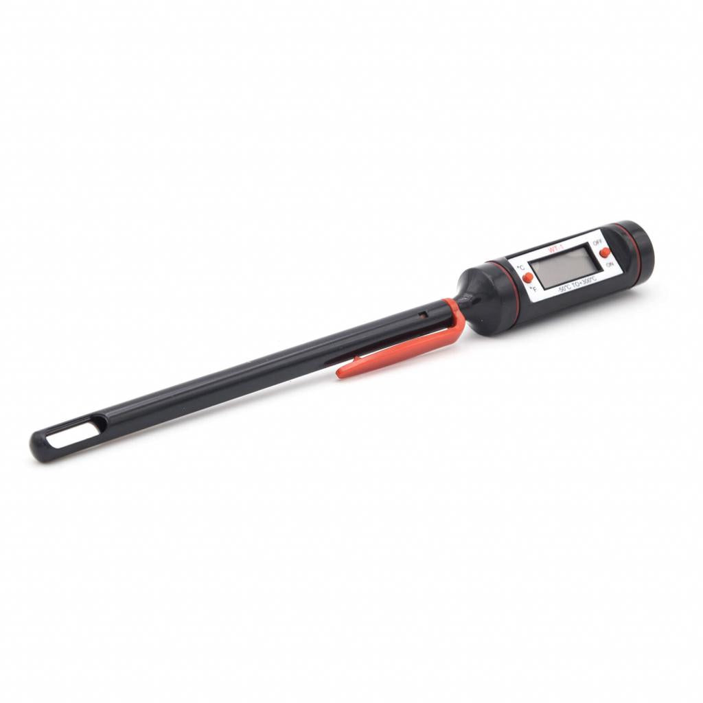 Präzises BBQ Thermometer mit LCD-Display und 20 cm Länge für perfekte Kerntemperatur: ALL'GRILL