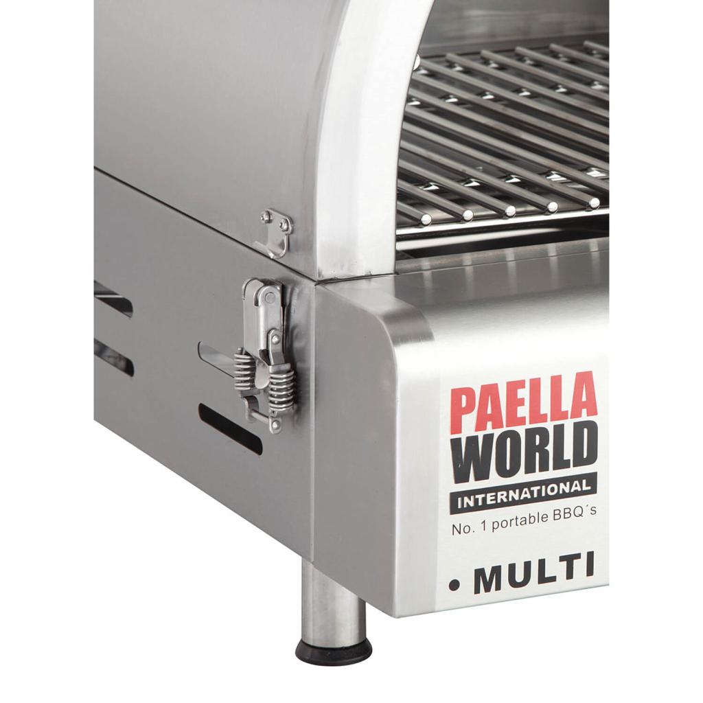 Multifunktionaler und portabler Grill Multi-Kulti® ohne Zündsicherung, Abmessungen: 42 x 51 x 25 cm, einfache Reinigung, überall einsetzbar