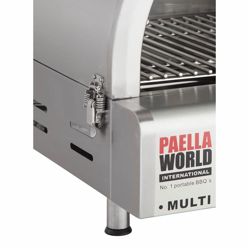 Multifunktionaler und portabler Grill Multi-Kulti® ohne Zündsicherung, Abmessungen: 42 x 51 x 25 cm, einfache Reinigung, überall einsetzbar