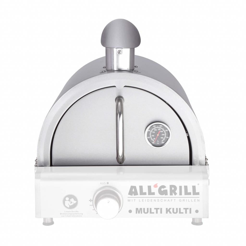 Edelstahl Pizzahaube Ø 43 cm für Multi-Kulti Grill-Systeme, robust & langlebig, einfache Montage, bis 350°C inkl. Kamin