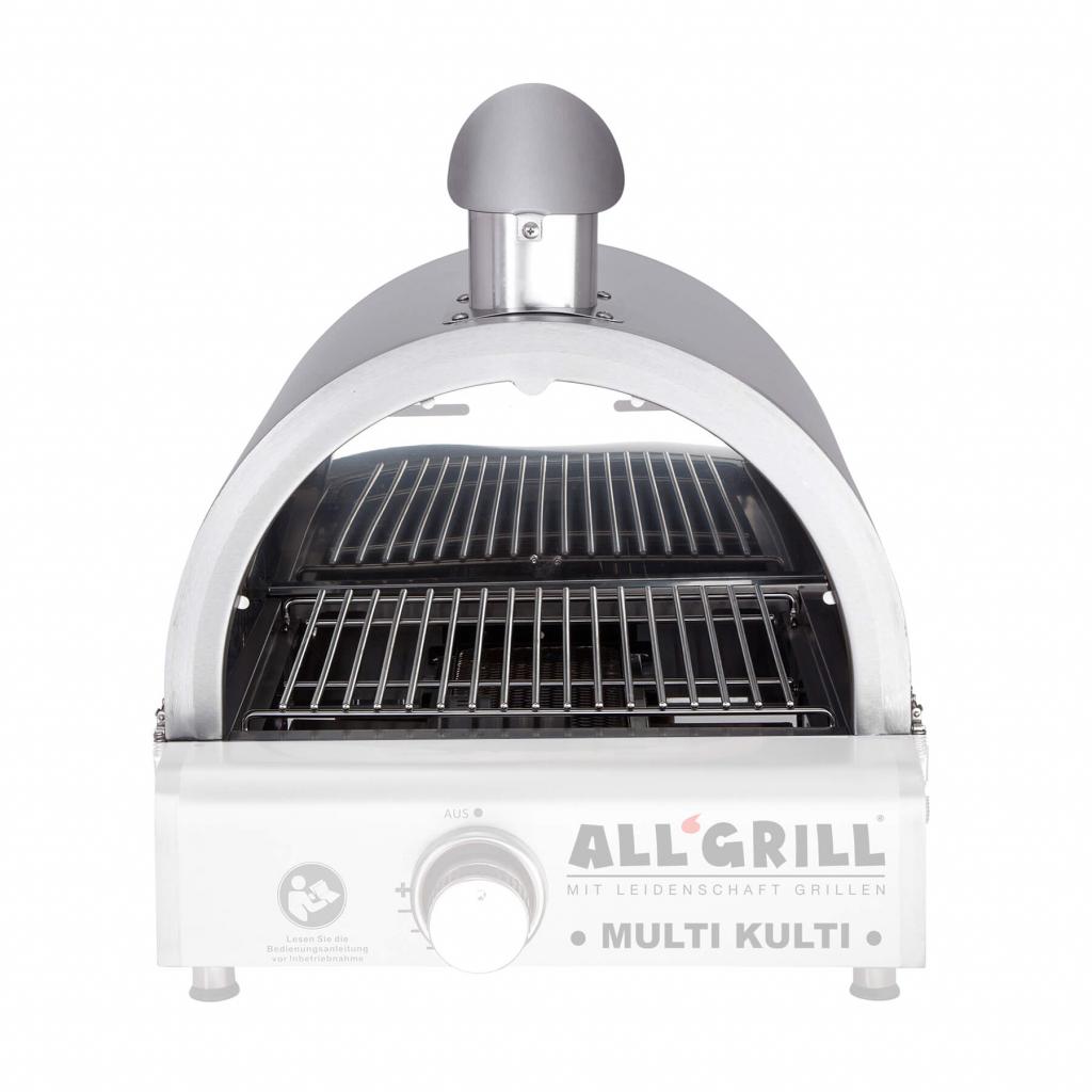 Edelstahl Pizzahaube Ø 43 cm für Multi-Kulti Grill-Systeme, robust & langlebig, einfache Montage, bis 350°C inkl. Kamin