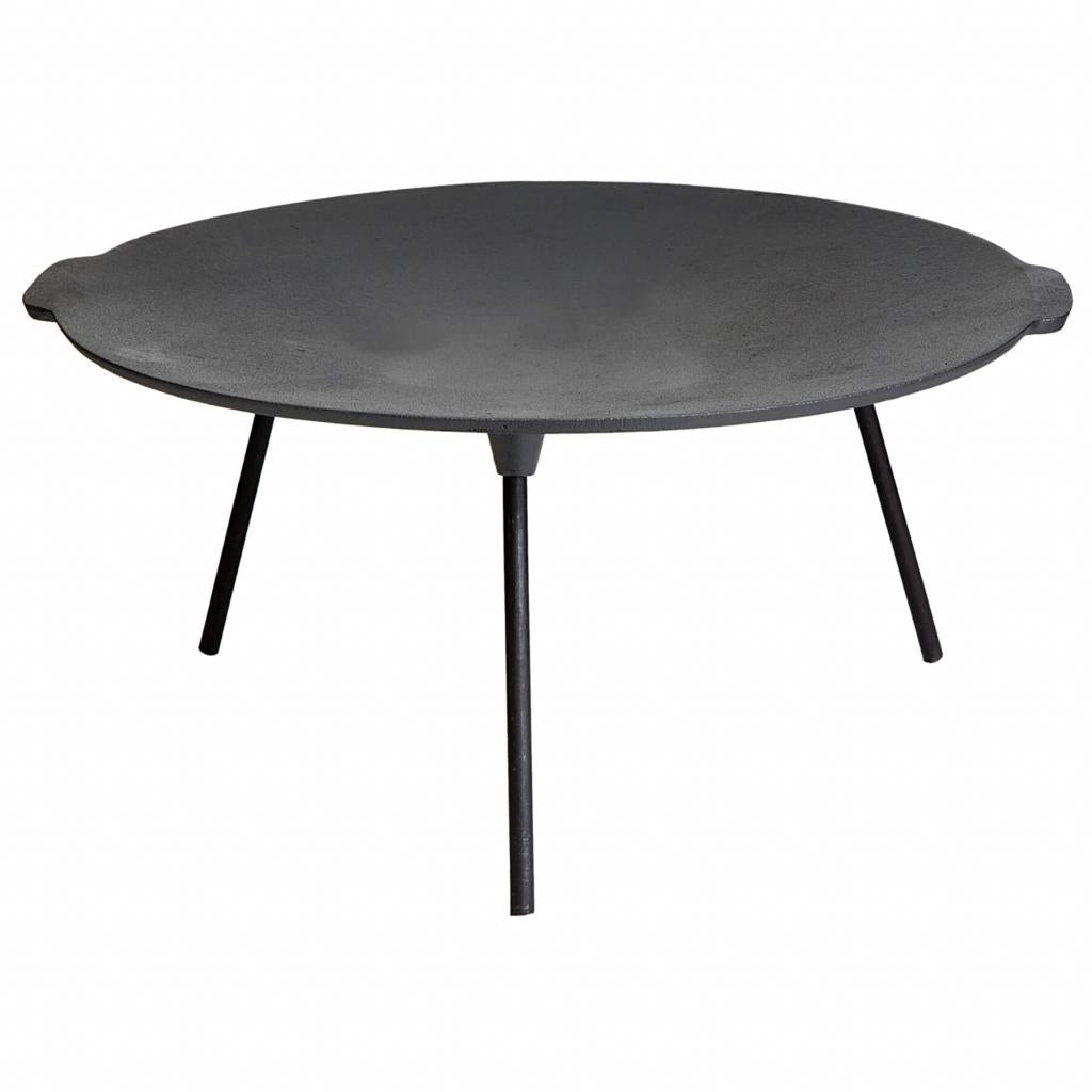 Hockerkocher-Set (groß) mit Gusseisengrillschale Ø 45 cm - ideal für Camping und Freizeit - Aktion Set Angebot!