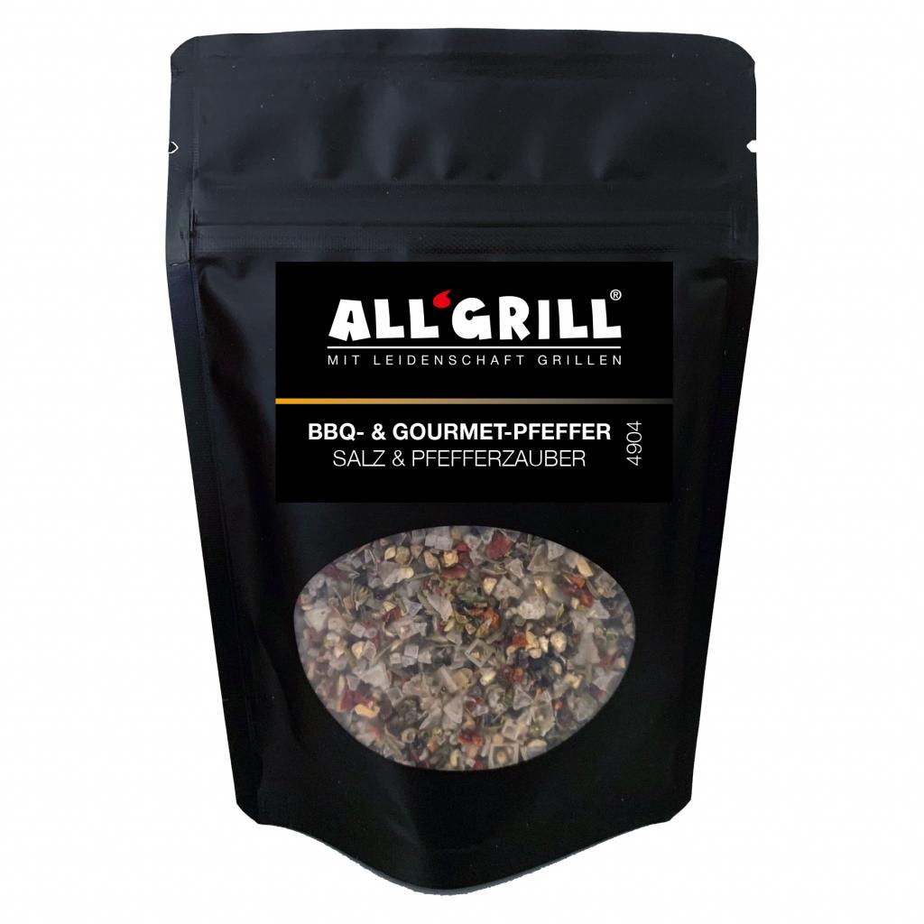 BBQ- und Gourmet-Salz- und Pfefferzauber 60g - Exklusive Gewürzmischung für Fleisch, Fisch, Geflügel, Gemüse und Beilagen  mit echter Bourbon-Vanille