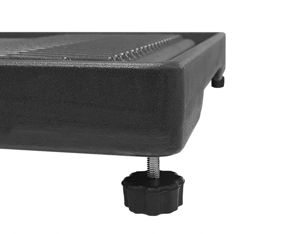 Vielseitiger Grillaufsatz für klassische Seitenkochfelder - Höhenverstellbare Füße - Umlaufende Fettrinne - Abmessungen 35 x 32 cm