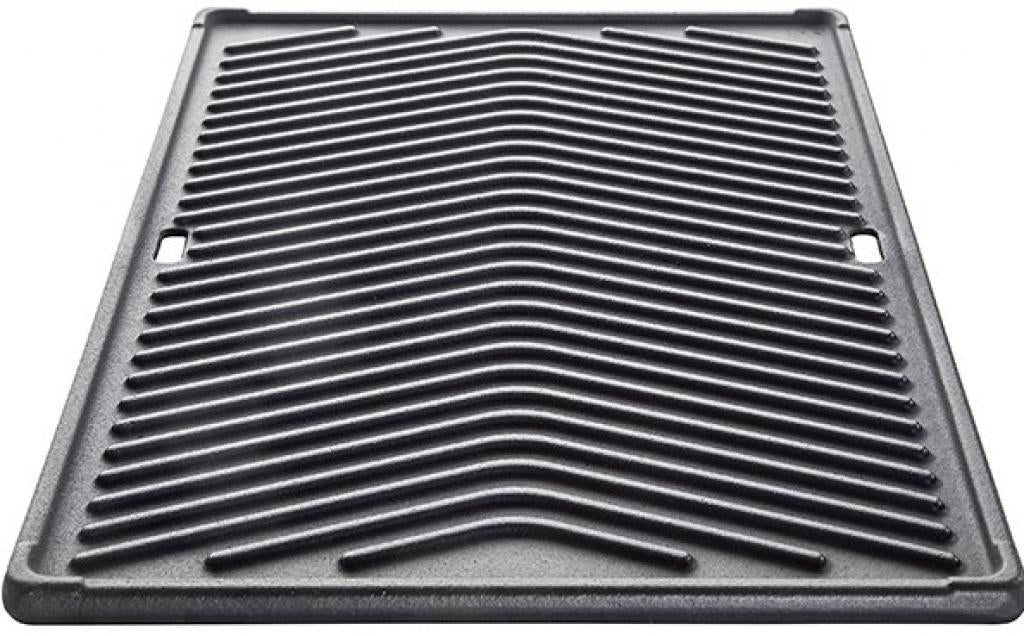 Gusseiserne Grillplatte 30x46 cm mit Ablauföffnung für Allgrill Modelle CHEF-S/M/XL, Extrem, Ultra, Outdoorküche