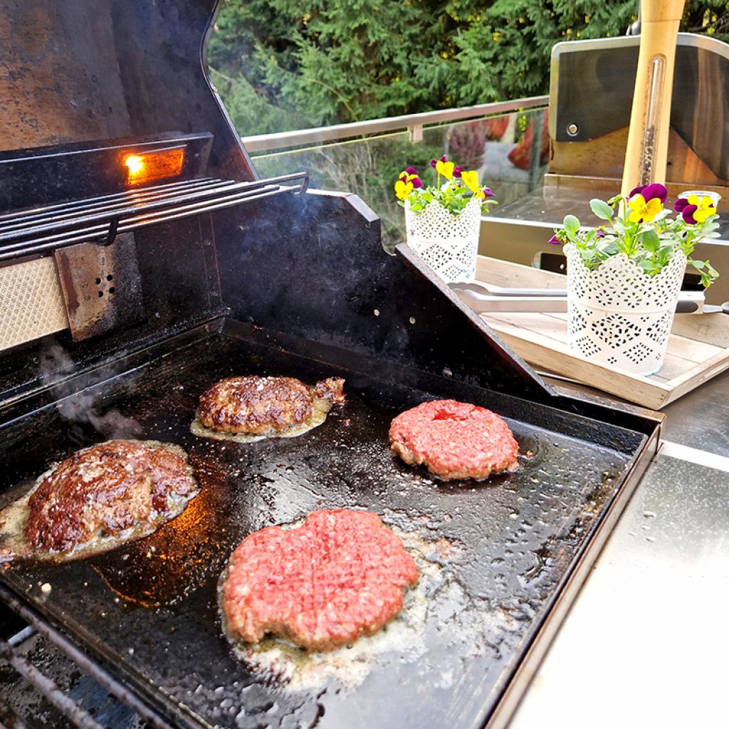 Edelstahl Kochplatte/-wanne 35cm für CHEF L/XL, Ultra und Outdoorküche: Massive Voll-Edelstahlplatte für vielseitiges Kochen - Ø 35 cm, 3mm dick, 4 kg