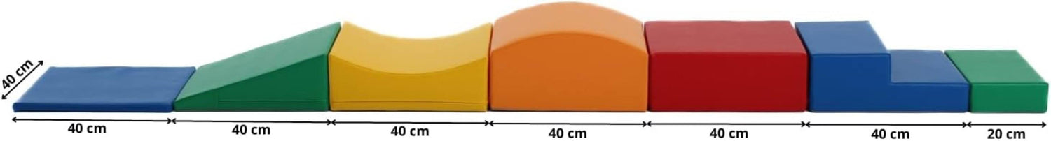 IGLU SET 7(S) - 7 XL Spielbauklötze - Kreatives  Spielset - Bausteine aus Schaumstoff - Indoor Spielplatz