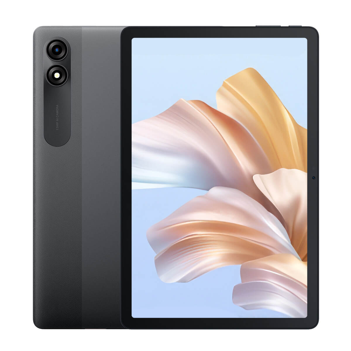Blackview TAB 90 Schwarz WIFI- Vorder- und Rueckseite in gerader Ansicht