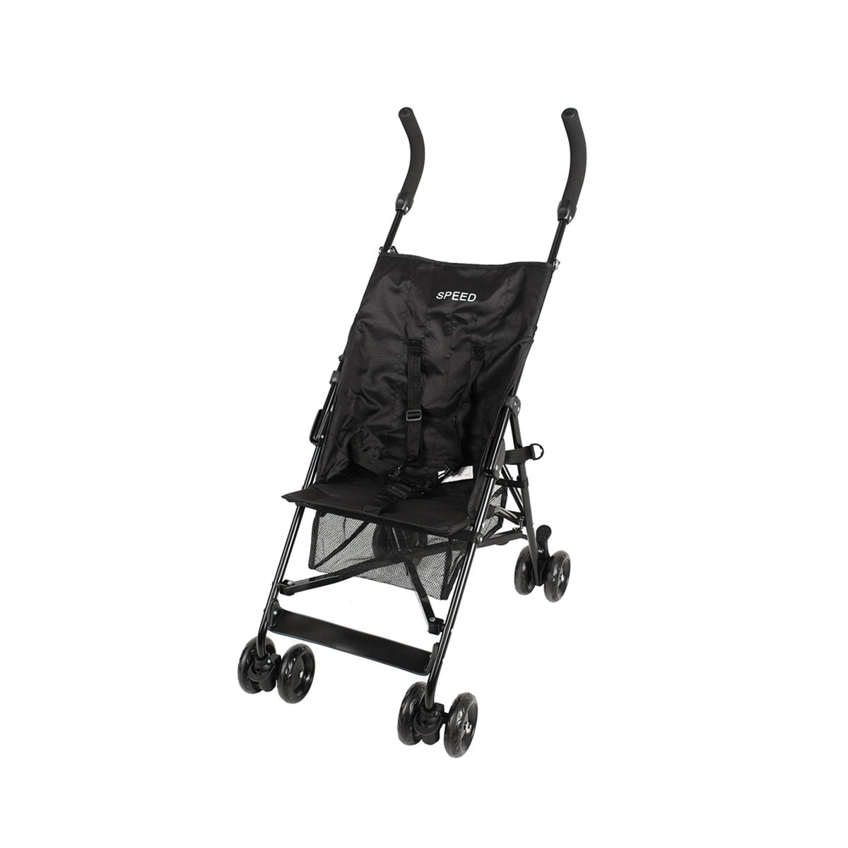 Babytrold Buggy schwarz Ansicht im Profil