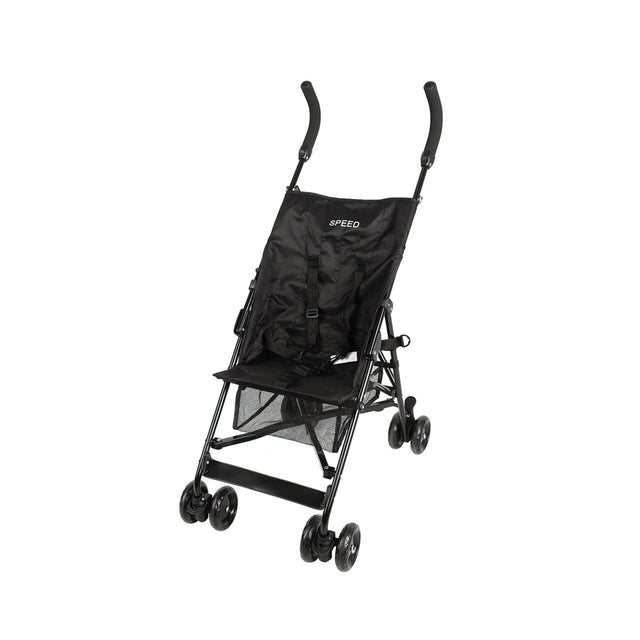 Babytrold Buggy schwarz Ansicht im Profil