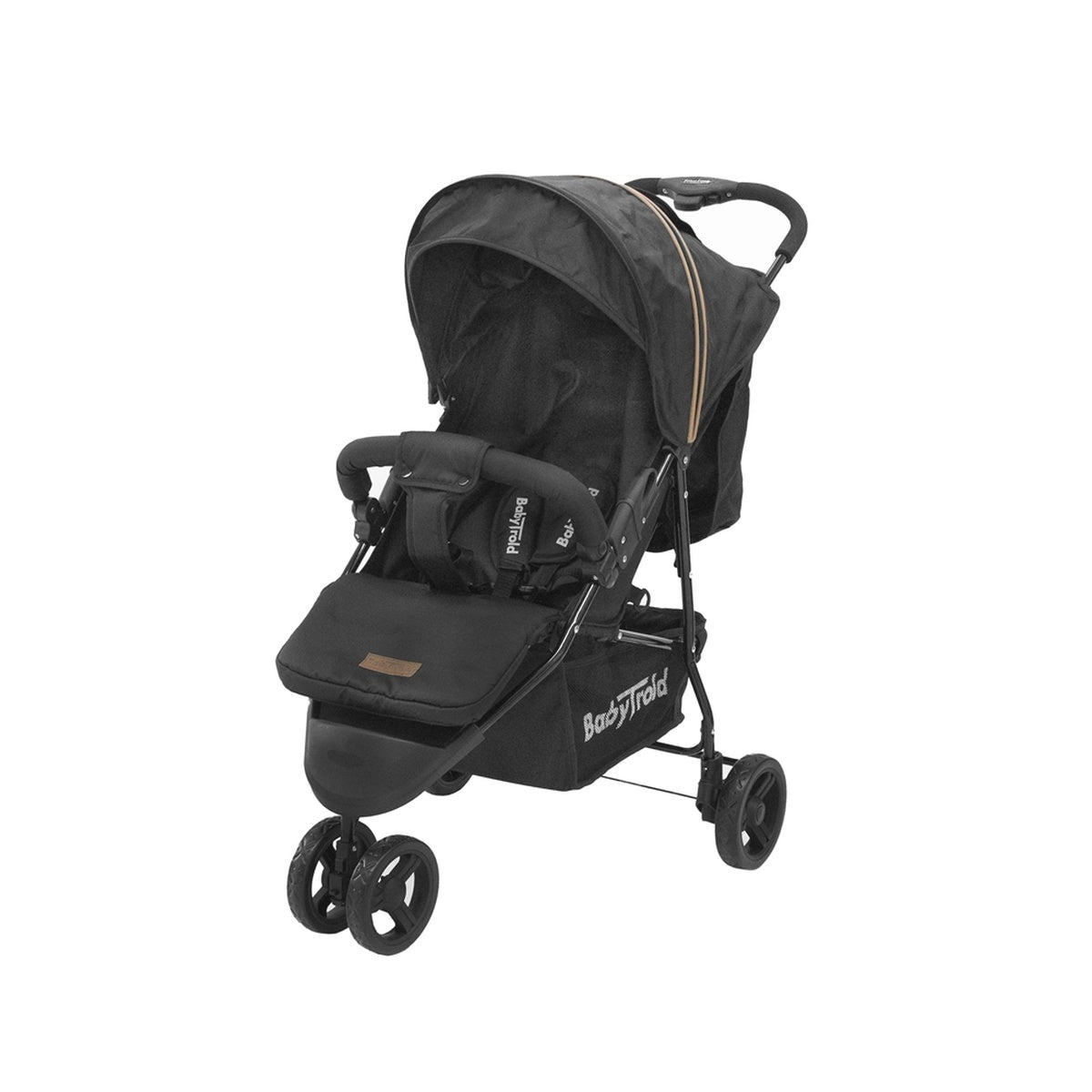 Babytrold Buggy schwarz Ansicht im Profil