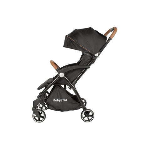 Babytrold Buggy schwarz Seitenansicht gerader Sitz