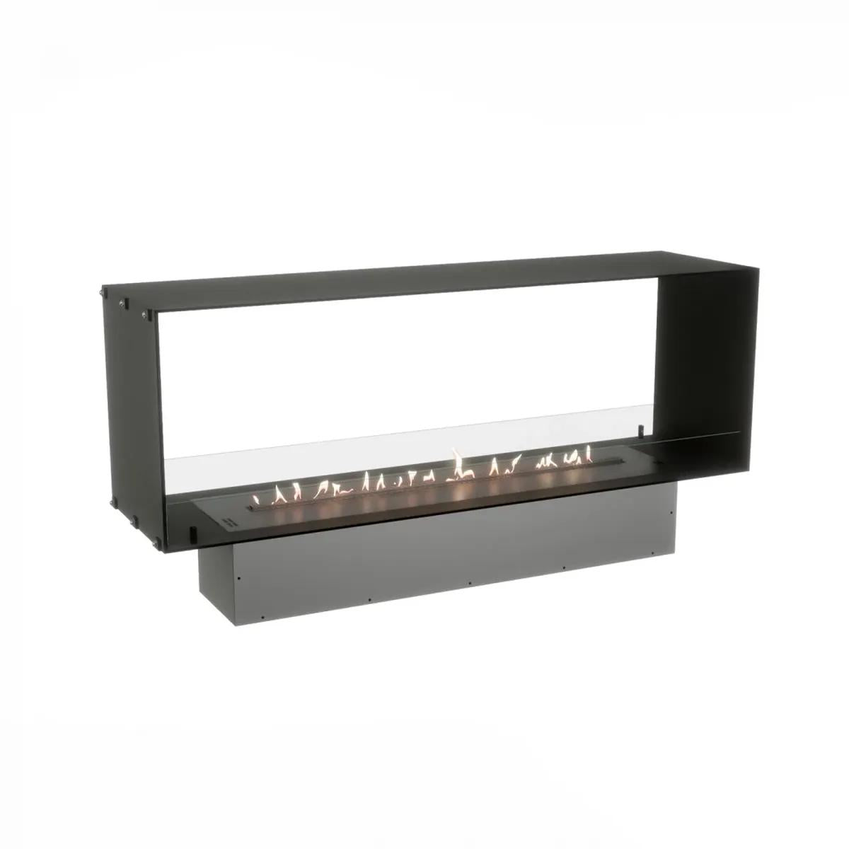 CACH Fires Foco Two 1500, doppelseitiger eingebauter Biokamin, für Trennwände und TV-Wände, 6,4 kW, 9,4 kW