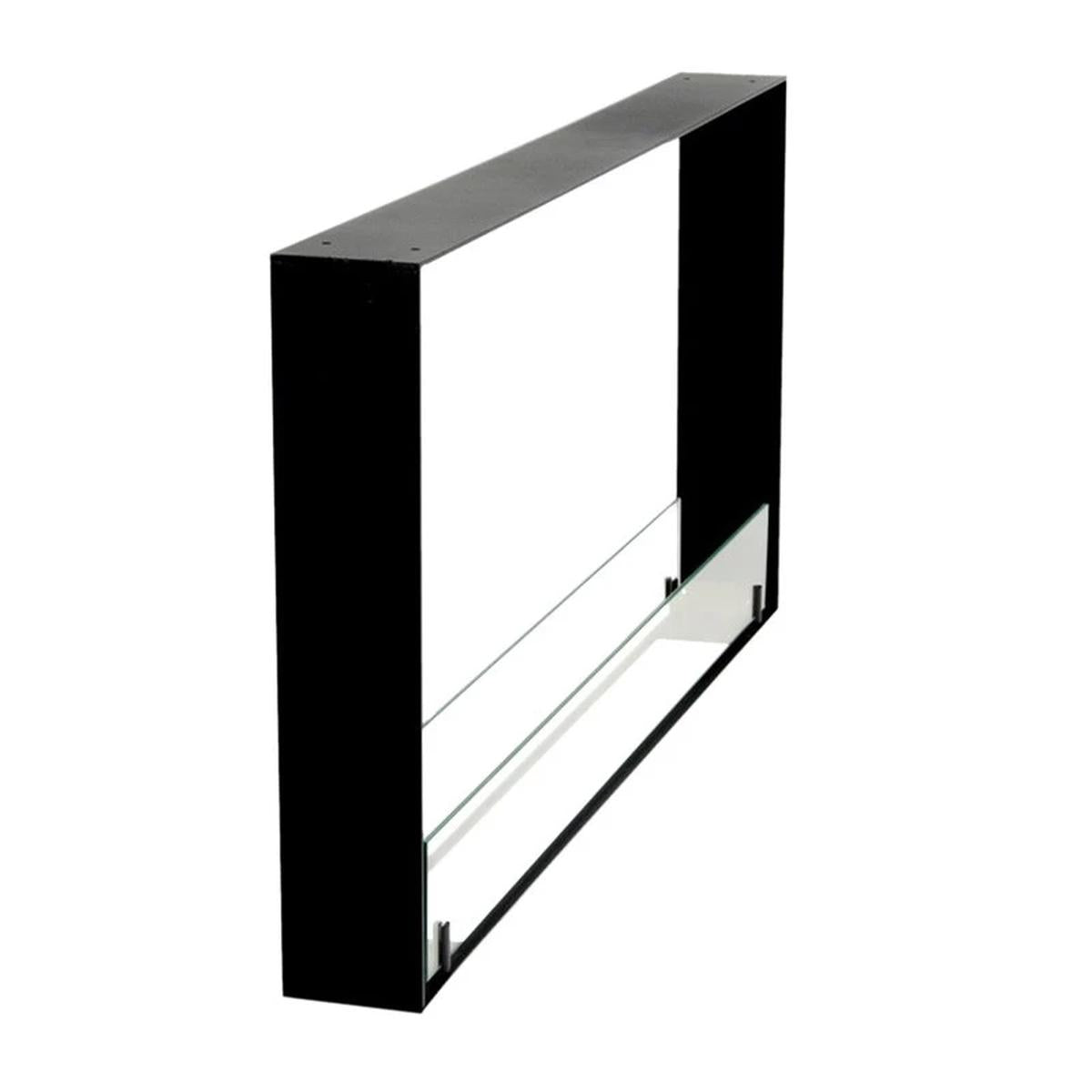 CACH Fires Foco Two 1000 Ultra Slim, schmaler Bioethanol-Kamin, Flammen von zwei Seiten, 80 cm Breite, bis zu 7 Stunden Brenndauer, 4 kW.