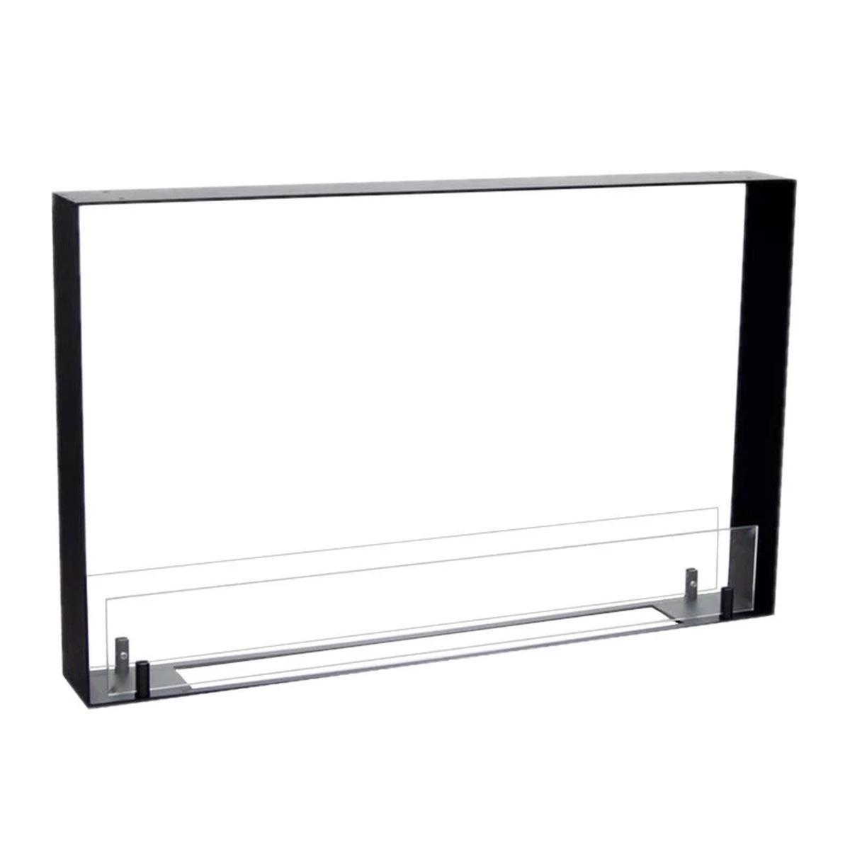 CACH Fires Foco Two 800 Ultra Slim, Bioethanol-Kamin, extra schlank, Flammen von zwei Seiten sichtbar, Breite 60 cm, bis zu 7 Stunden Brenndauer, 3 kW