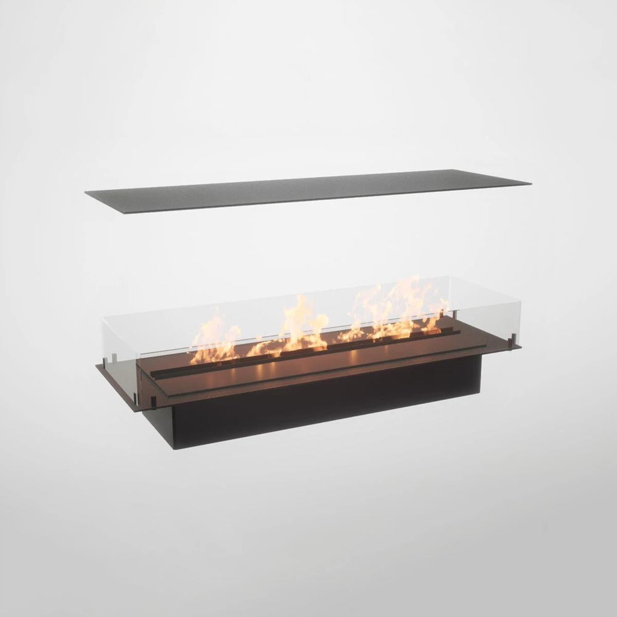 CACH Fires Foco Four 1200, Bioethanol-Einbaukamin, Wandkamin, 6,2 kW, automatischer oder manueller Brenner
