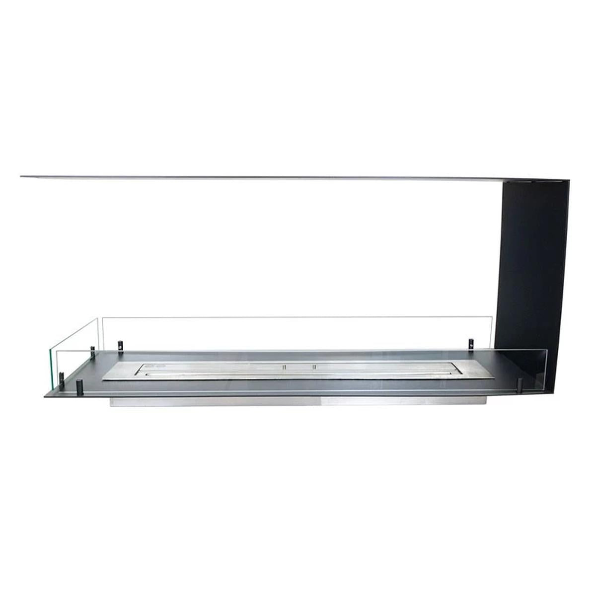 CACH Fires Foco Raumteiler 1200, Bioethanol-Kamin, dreiseitig, Raumteiler, automatischer und manueller Brenner, 6,2 kW.