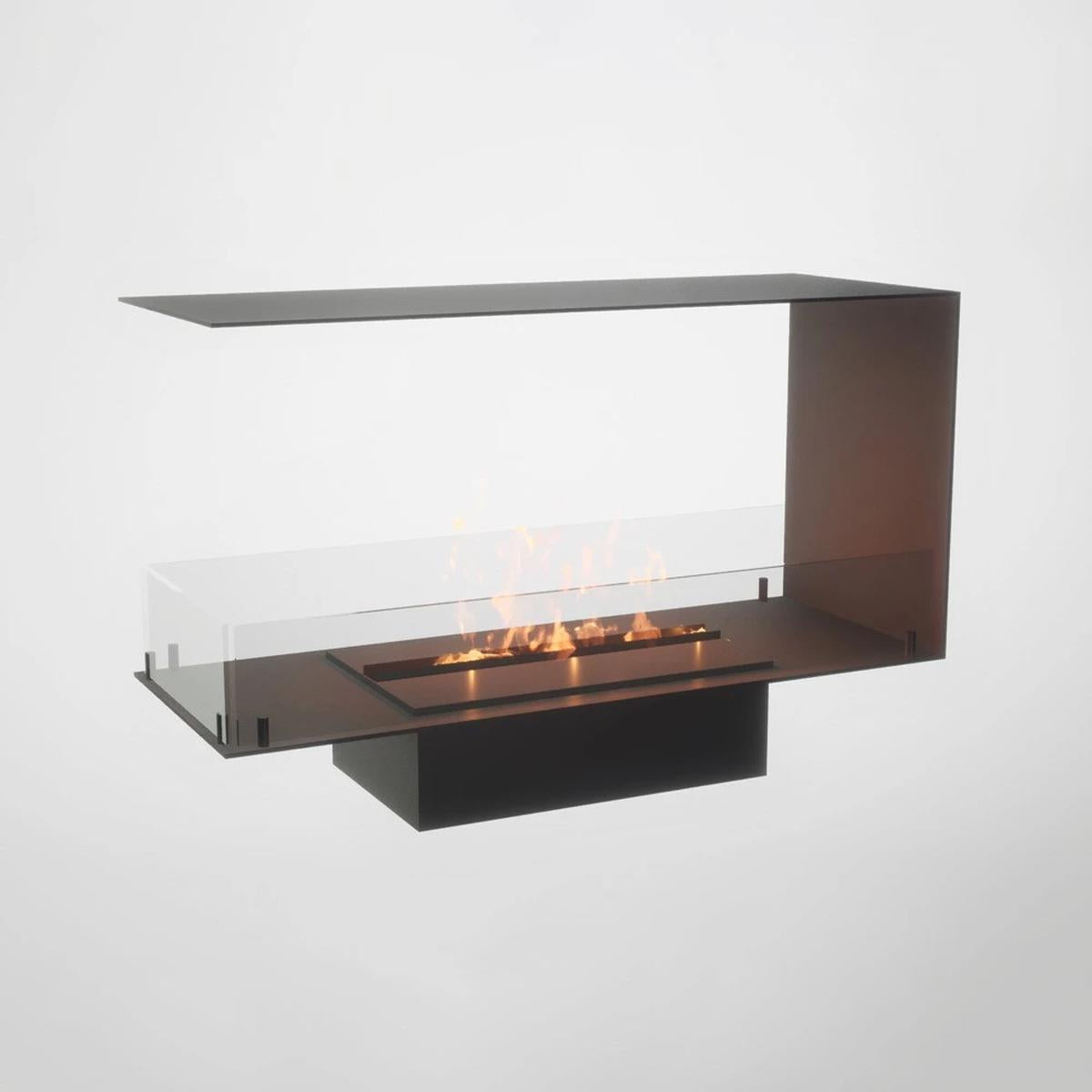 CACH Fires Foco Raumteiler 1000, Raumteiler Bioethanol Kamin, 4,4 kW, manueller oder automatischer Brenner, verschiedene Versionen verfügbar
