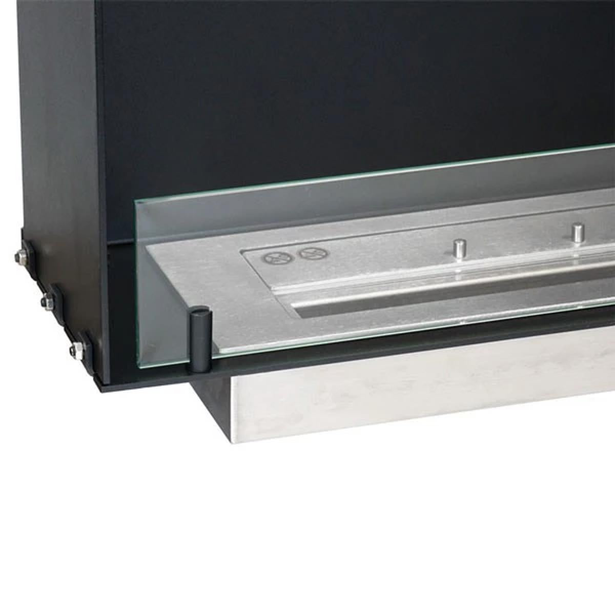 CACH Fires Foco One 600 Slim, eingebauter Kamin für die Wand, 20 cm Breite, Flammen nur von einer Seite sichtbar, 2,3 kW.