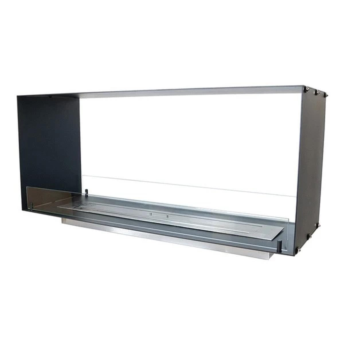 CACH Fires Foco Two 1200, doppelseitiger Bioethanol-Wandkamin, manueller oder automatischer Brenner, 6,2 kW
