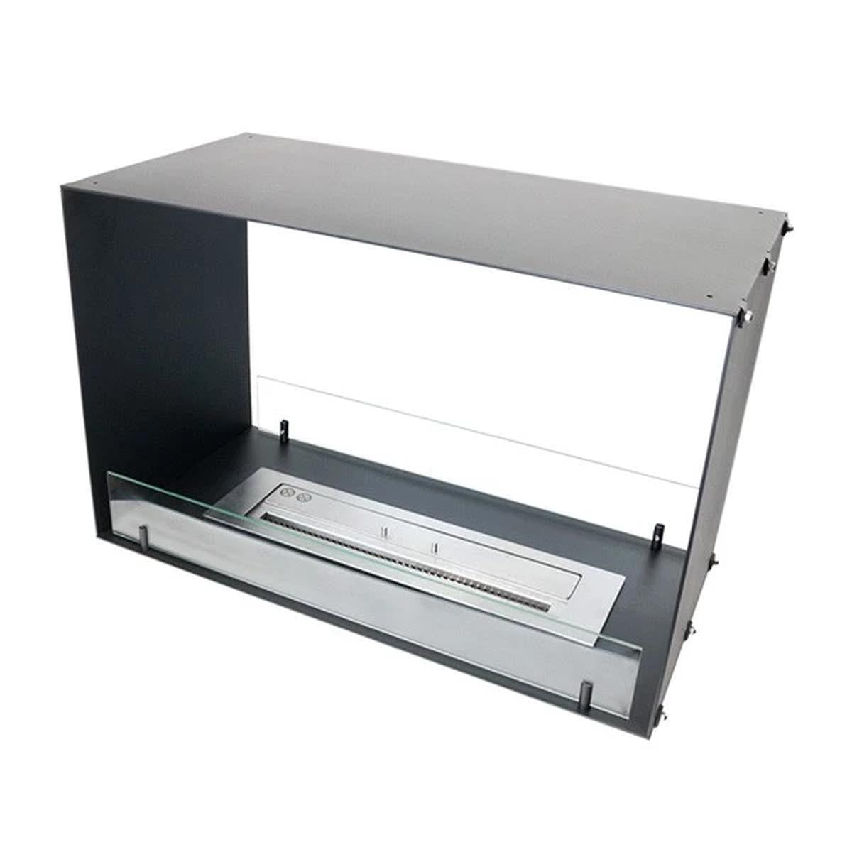 CACH Fires Foco Two 800, doppelseitiger Bioethanol-Kamin, 4,4 kW, automatischer und manueller Brenner