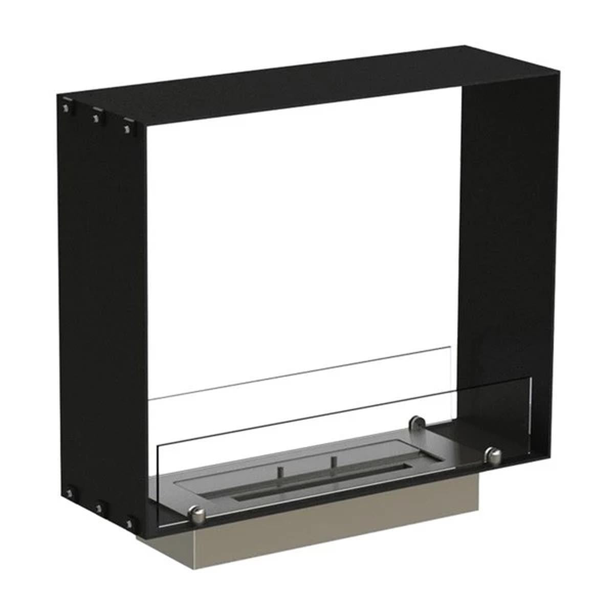 CACH Fires Foco Two 600 Slim, schmaler Tunnelkamin, 20 cm Breite, Bioethanol, geeignet für schmale Wände, 2,2 kW.