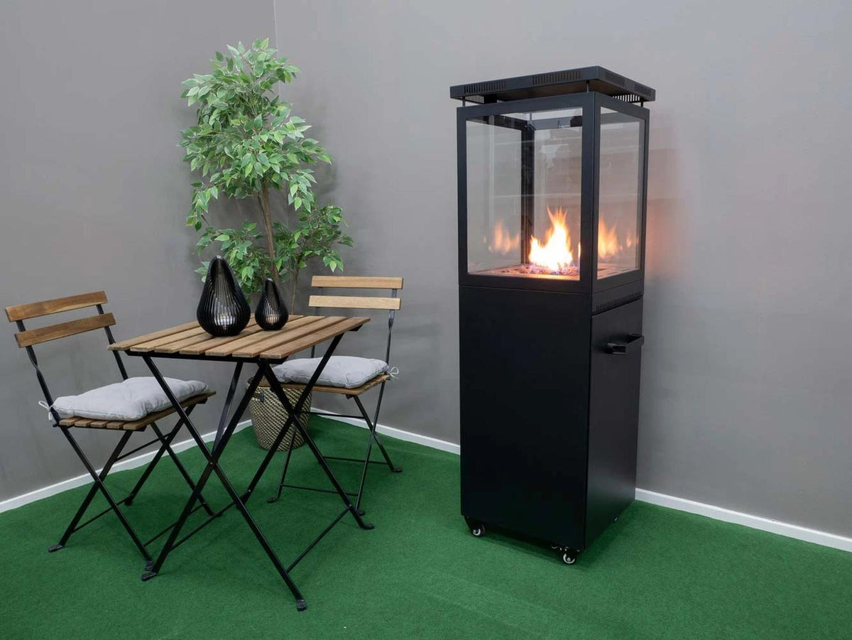 CACH Fires Muztag Murcia Terrassenheizung, freistehend, schwarz, gasbetrieben, 7,3 kW