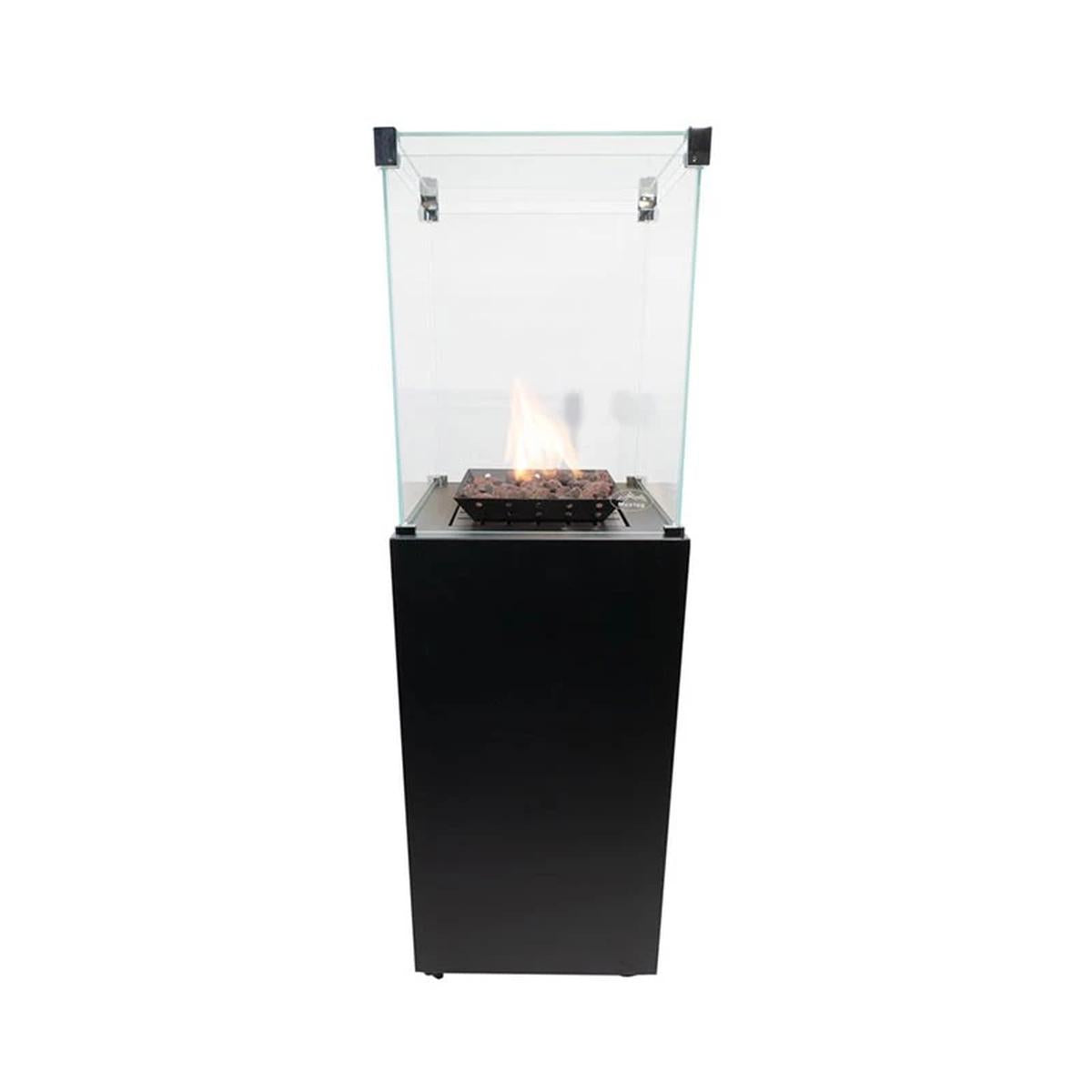 CACH Fires Muztag Malaga Terrassenheizung, freistehender Gasofen, 7,3 kW, für gemütliche Wärme auf Ihrer Terrasse.