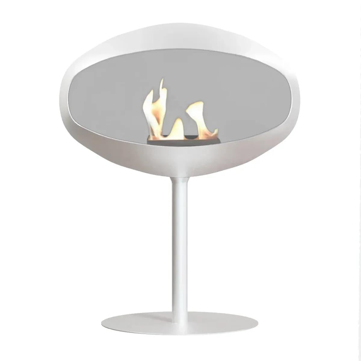 CACH Fires Cocoon Aeris, Bioethanol-Kamin in Weiß, Deckenkamin, Leistung: 3 kW, elegantes und modernes Design
