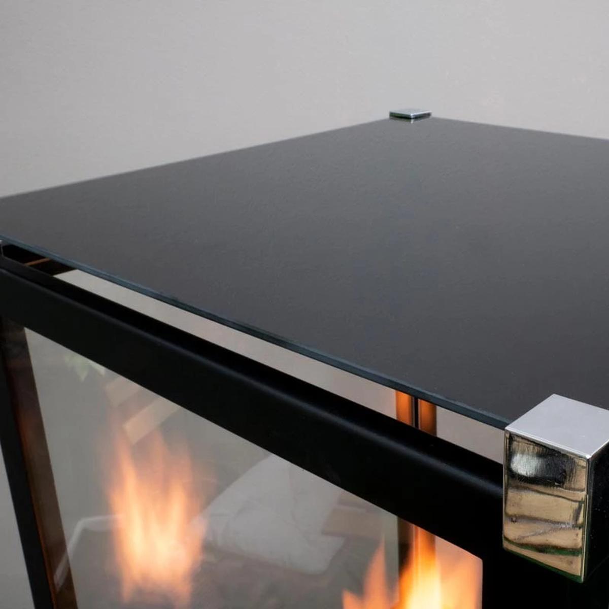CACH Fires Muztag Malaga Ersatzglas, Transparent, Maße: Geeignet für Malaga Terrassenheizung, hitzebeständiges Glas, 1 Stück