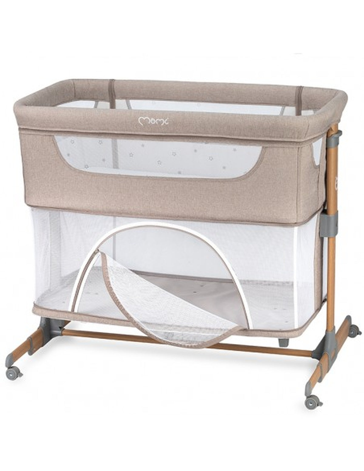 MoMi SMART BED Kinderbett mit 2 Schlafpositionen und Laufgitterfunktion für Kleinkinder