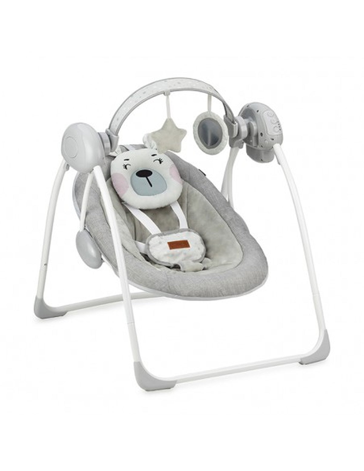 MoMi LISS Babywippe in verschiedenen Farben mit automatischer Swing-Funktion und Spielzeugen