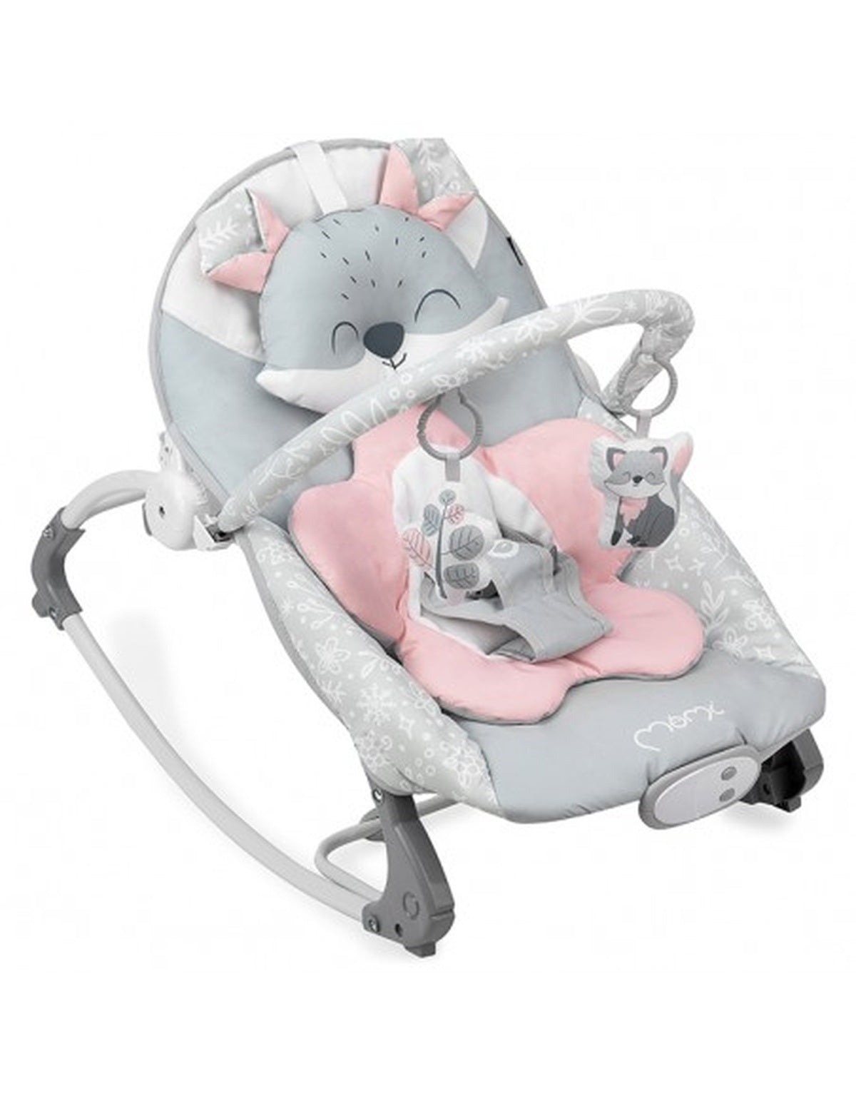 MoMi LUIS Babywippe in verschiedenen Farben mit Vibrationen, Melodien und weicher Einlage