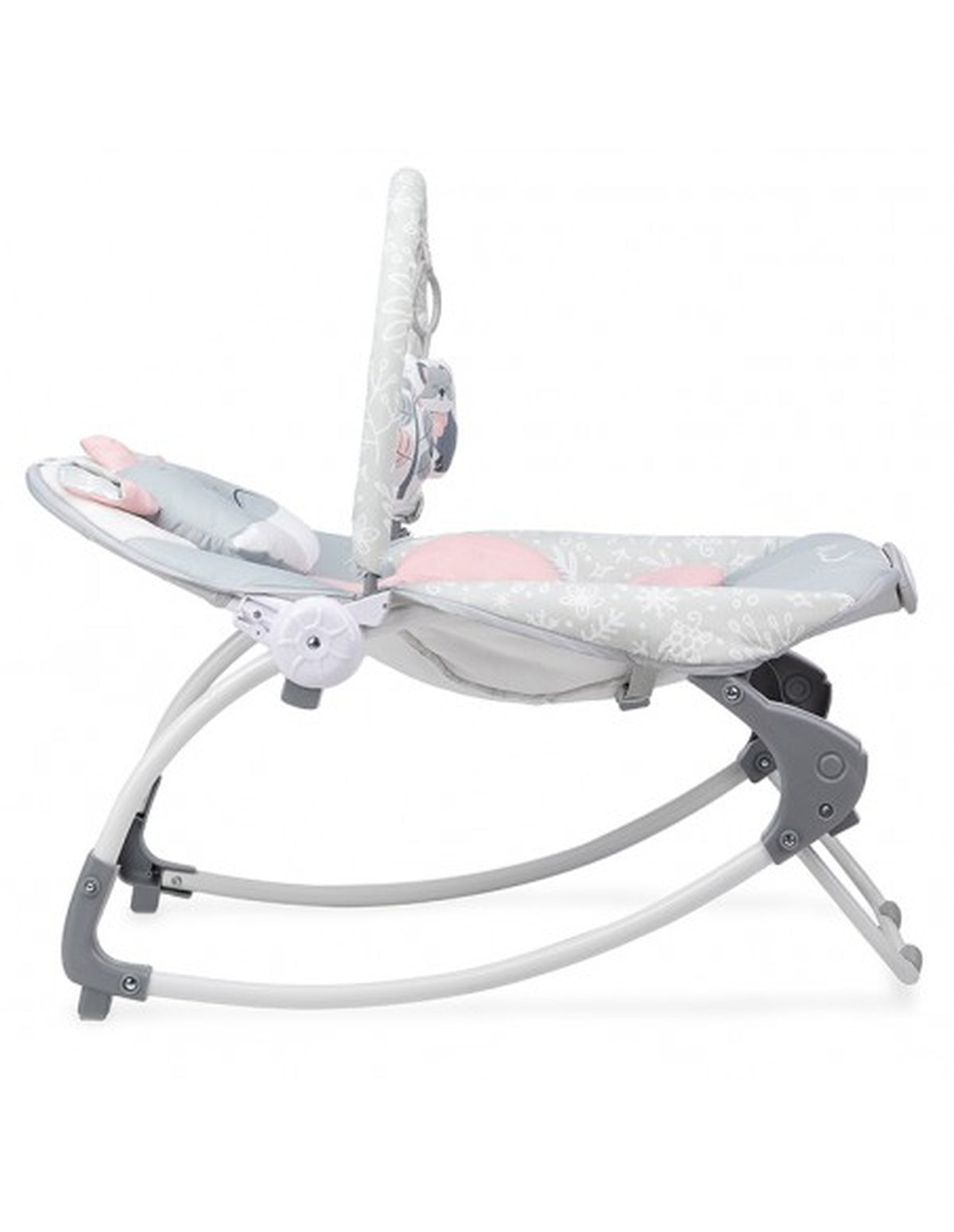 MoMi LUIS Babywippe in verschiedenen Farben mit Vibrationen, Melodien und weicher Einlage