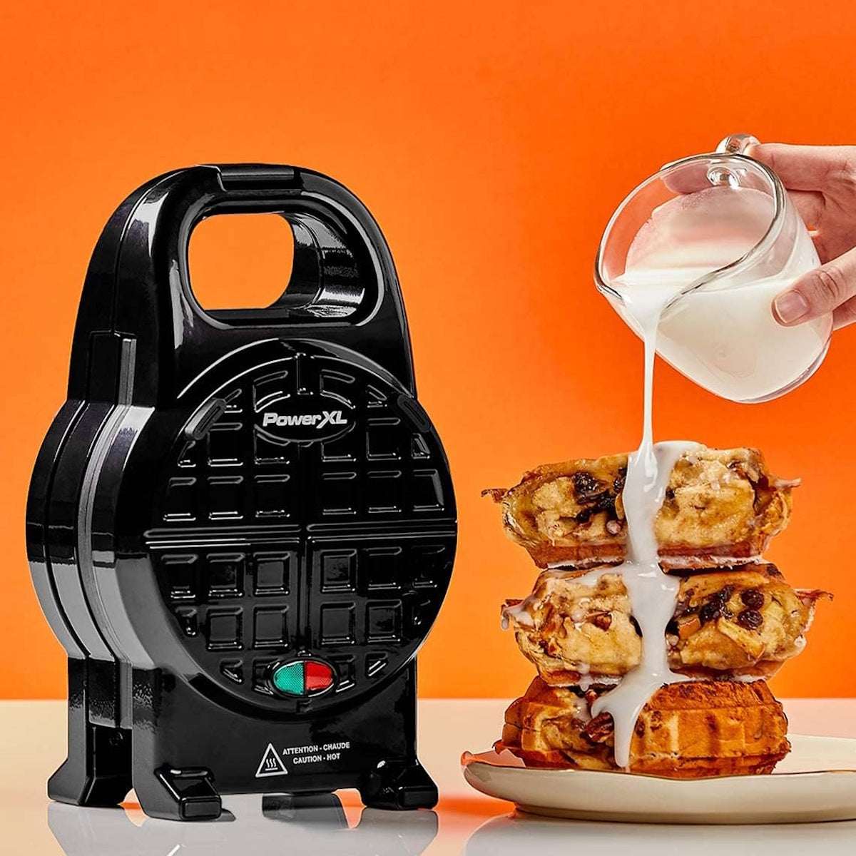 PowerXL Waffle Star Waffeleisen – Gefüllte Waffeln 18cm Antihaft