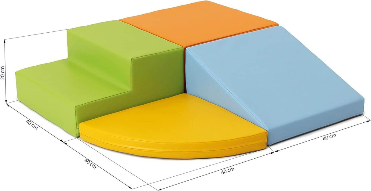 IGLU Set 16 - 4 XL Bausteine aus Schaumstoff zum kreativen spielen für Kinder - Motorik