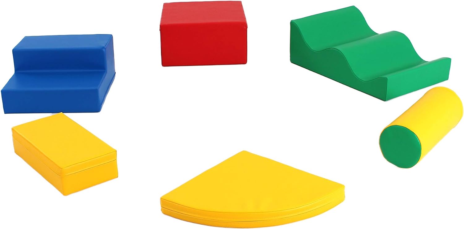 IGLU Set 28 - 6 XL Spielbauklötzen aus Schaumstoff für Kinder - Kreative Softbausteine zum Klettern und Krabbeln