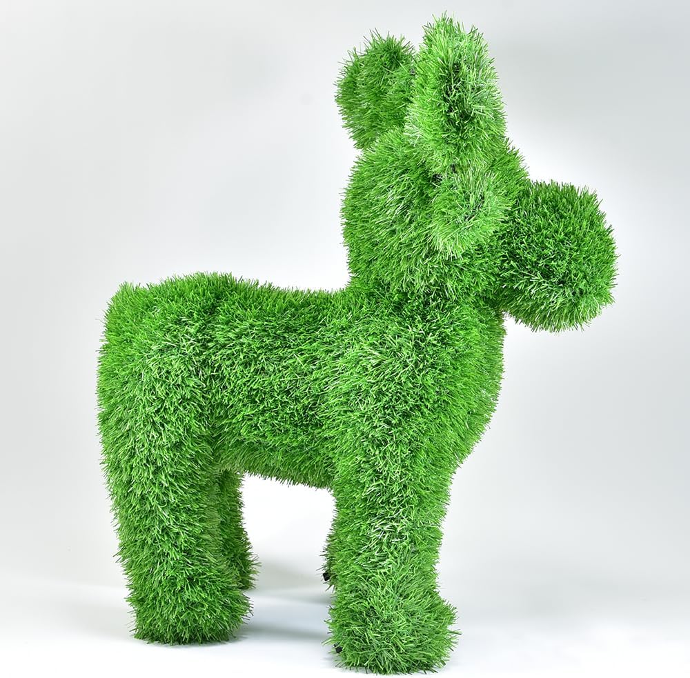 AniPlants, Grasfigur,"Elch/Rentier", klein, Gartendeko, 55cm
