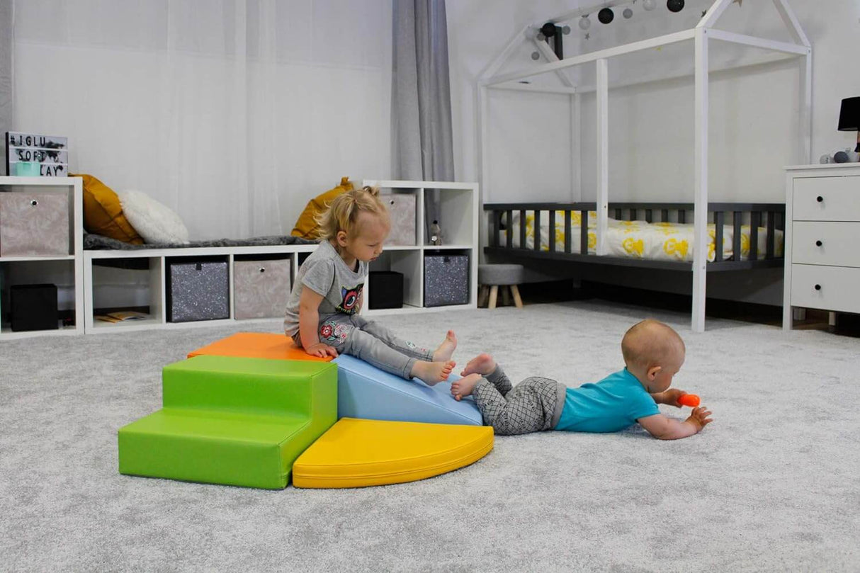 IGLU Set 16 - 4 XL Bausteine aus Schaumstoff zum kreativen spielen für Kinder - Motorik