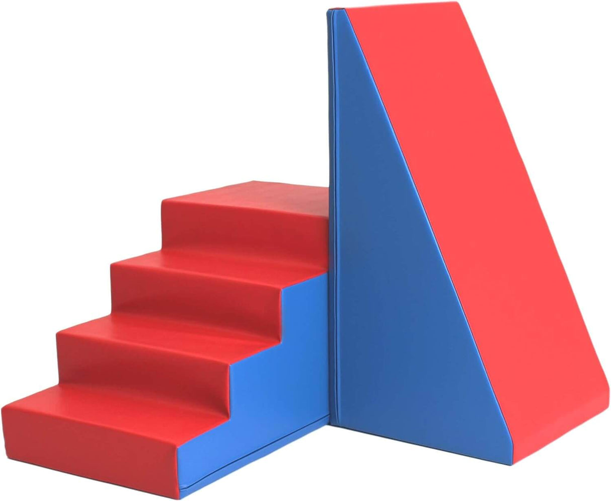 IGLU Set 1X Spielbauklötze XL mit Rutsche riesige Softbausteine aus Schaumstoff Motorikförderung f. Kinder