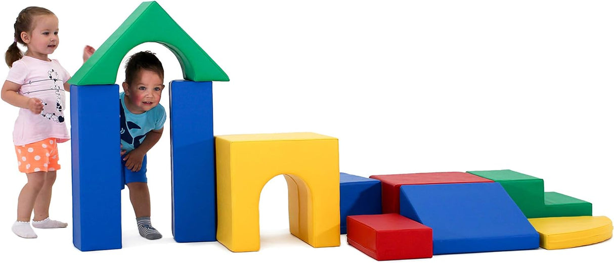 Set 21 Spielbauklötze IGLU 10 XL - Kreative XXL Softbausteine - Motorikförderung für Kinder