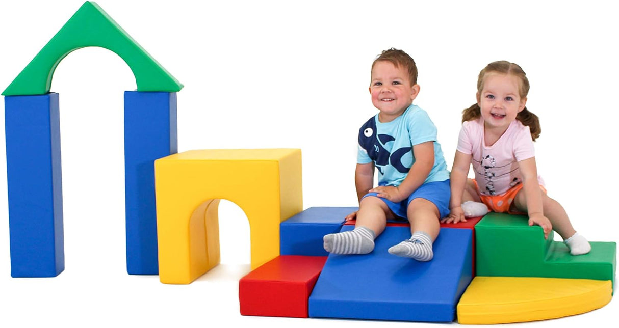 Set 21 Spielbauklötze IGLU 10 XL - Kreative XXL Softbausteine - Motorikförderung für Kinder