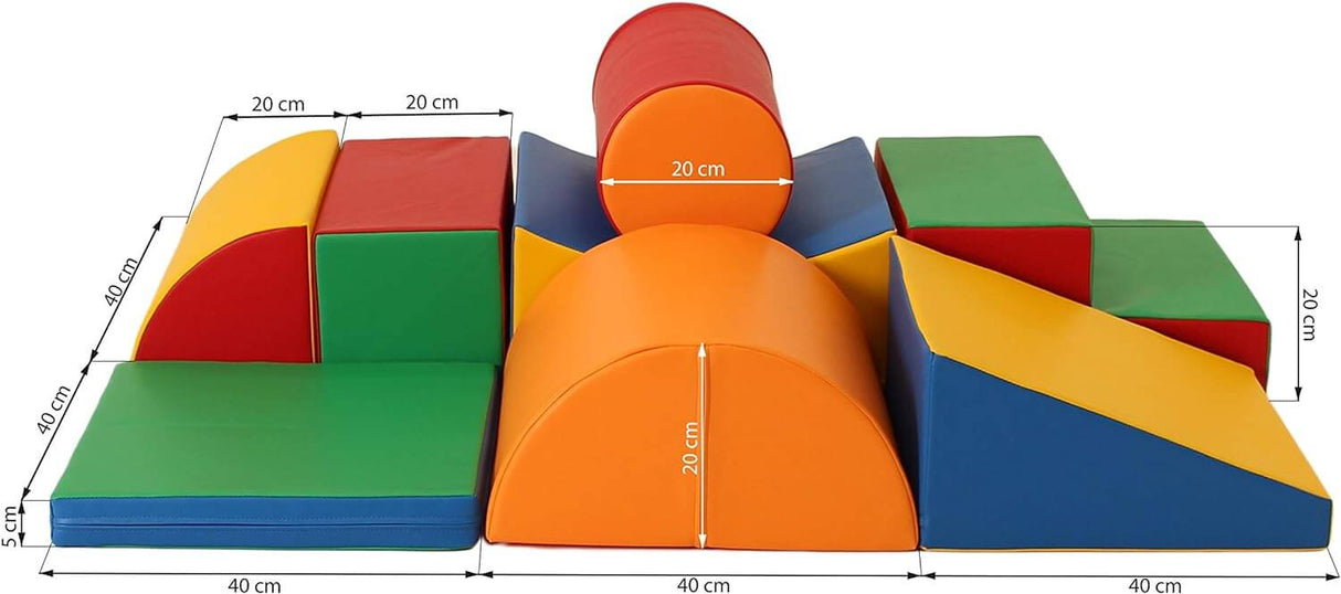 IGLU 8 XL Spielbausteine aus Schaumstoff für Kinder - Kreative  Softbausteine - Indoor Kletter Spielplatz