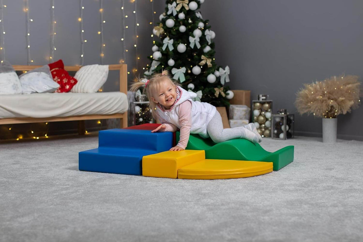 IGLU SET 28 Explorer - in verschiedenen Farben - Bunte Schaumstoff-Klettermodule/Bausteine für Kinder