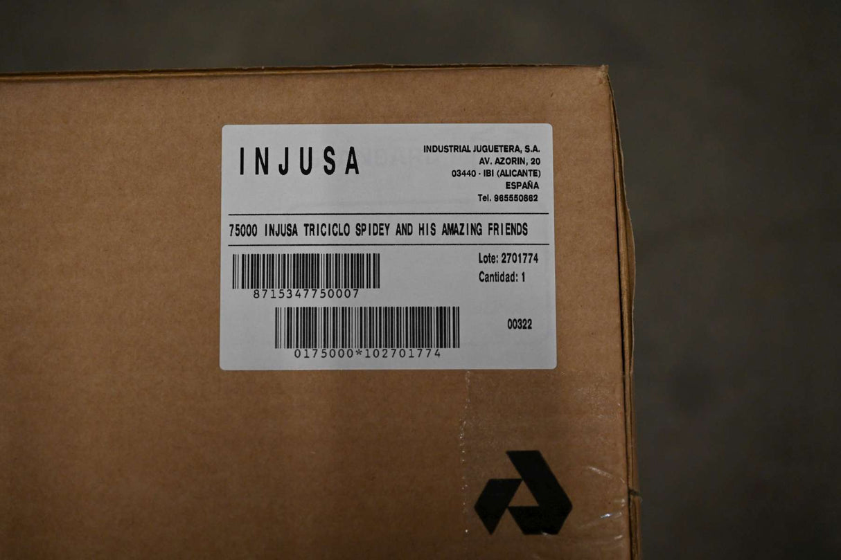 Volare Dreirad Marvel Spidey für Jungen in Blau - Ideal für Kinder von 1 bis 3 Jahren