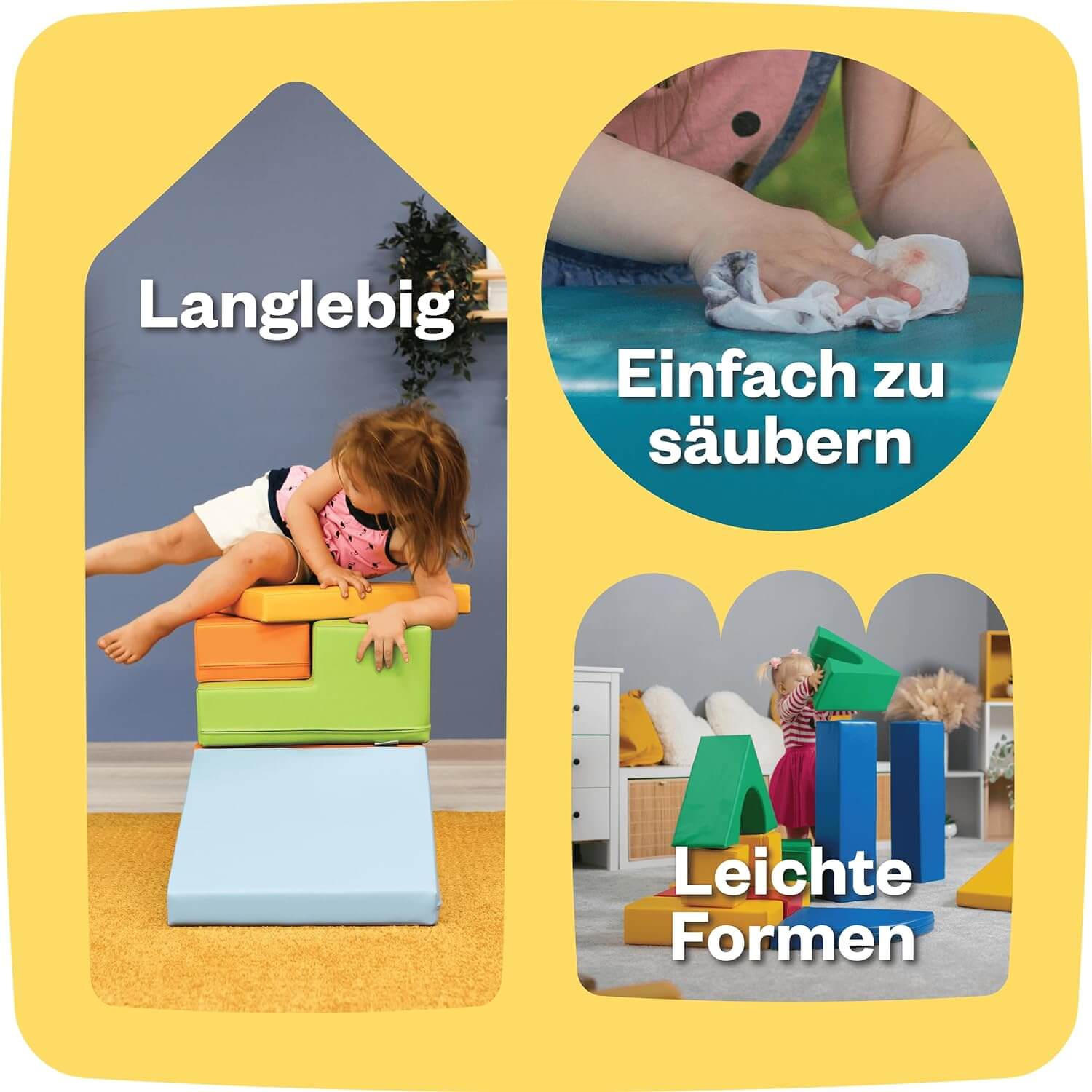 IGLU 5 XL Softbausteine – XXL Schaumstoffklötze für Kinder | Sicher & kreativ spielen, Bauklötze